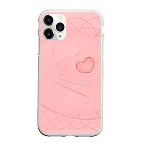 Чехол для iPhone 11 Pro Max матовый с принтом Сердечко в Екатеринбурге, Силикон |  | 8 | валентин | волны | девочке | девушке | жене | интересная | линии | любимой | марта | прикольная. | розовая | сердечки | сердце