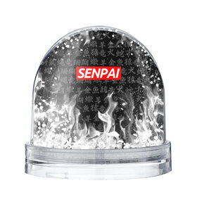 Снежный шар с принтом SENPAI в Екатеринбурге, Пластик | Изображение внутри шара печатается на глянцевой фотобумаге с двух сторон | ahegao | kawai | kowai | oppai | otaku | senpai | sugoi | waifu | yandere | ахегао | ковай | отаку | сенпай | яндере