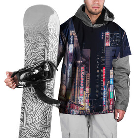 Накидка на куртку 3D с принтом Ночной Токио в Екатеринбурге, 100% полиэстер |  | город | города | дома | здания | иероглифы | надписи | небо | неон | ночь | огни | страны | сумерки | улица | фонари | япония