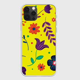 Чехол для iPhone 12 Pro Max с принтом Цветочный микс в Екатеринбурге, Силикон |  | flowers | девушки | желтые | круги | лето | листья | природа | разноцветные | растения | ромашки | солнце | текстура | тропика | тюльпаны | узоры | цветочки | цветы
