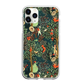 Чехол для iPhone 11 Pro Max матовый с принтом Abstraction Pattern в Екатеринбурге, Силикон |  | abstraction pattern | forest | fox | girl | абстракция | лес | лисы | паттерн | узор