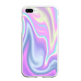 Чехол для iPhone 7Plus/8 Plus матовый с принтом Vaporwave в Екатеринбурге, Силикон | Область печати: задняя сторона чехла, без боковых панелей | Тематика изображения на принте: abstraction | vaporwave | абстракция | узор