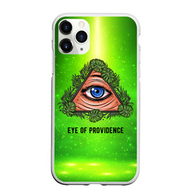 Чехол для iPhone 11 Pro матовый с принтом Всевидящее око в Екатеринбурге, Силикон |  | всевидящее око | глаз | за тобой наблюдают | заговор | зрачок | креатив | листва | листья | масон | масоны | наблюдение | сговор | треугольник