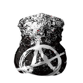 Бандана-труба 3D с принтом АНАРХИЯ в Екатеринбурге, 100% полиэстер, ткань с особыми свойствами — Activecool | плотность 150‒180 г/м2; хорошо тянется, но сохраняет форму | anarchy | riot | rock | анархия | бунт | знаки | музыка | панки | рок | символ