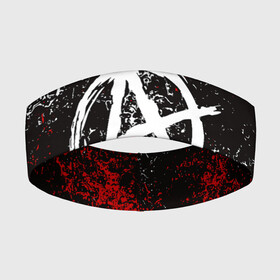 Повязка на голову 3D с принтом АНАРХИЯ | ANARCHY в Екатеринбурге,  |  | anarchy | riot | rock | анархия | бунт | знаки | музыка | панки | рок | символ