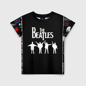 Детская футболка 3D с принтом Beatles в Екатеринбурге, 100% гипоаллергенный полиэфир | прямой крой, круглый вырез горловины, длина до линии бедер, чуть спущенное плечо, ткань немного тянется | beatles | john lennon | liverpool four | ring | rock | битлз | джон леннон | джордж харрисон | ливерпульская четверка | мерсибит | пол маккартни | психоделический рок | ринго старр | рок | рок н ролл | хард рок
