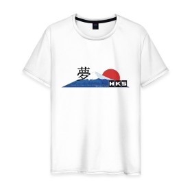 Мужская футболка хлопок с принтом HKS Japan JDM в Екатеринбурге, 100% хлопок | прямой крой, круглый вырез горловины, длина до линии бедер, слегка спущенное плечо. | 
