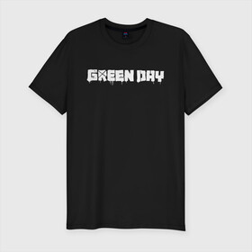 Мужская футболка хлопок Slim с принтом GreenDay | ГринДей (Z) в Екатеринбурге, 92% хлопок, 8% лайкра | приталенный силуэт, круглый вырез ворота, длина до линии бедра, короткий рукав | Тематика изображения на принте: billie joe armstrong | greenday | rock | альтернативный | билли джо армстронг | гриндей | зеленый день | майк дёрнт | музыка | панк рок | поп панк | рок | тре кул