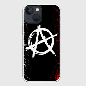 Чехол для iPhone 13 mini с принтом АНАРХИЯ | ANARCHY в Екатеринбурге,  |  | anarchy | riot | rock | анархия | бунт | знаки | музыка | панки | рок | символ