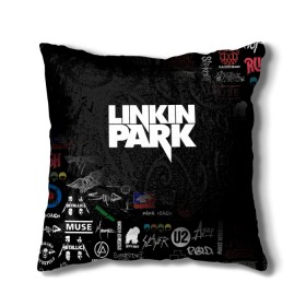 Подушка 3D с принтом LINKIN PARK в Екатеринбурге, наволочка – 100% полиэстер, наполнитель – холлофайбер (легкий наполнитель, не вызывает аллергию). | состоит из подушки и наволочки. Наволочка на молнии, легко снимается для стирки | chester bennington | linkin park | mike shinoda | альтернативный метал | альтернативный рок | линкин парк | майк шинода | ню метал | поп музыка | поп рок | рэп метал | рэп рок | электроник рок