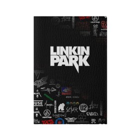 Обложка для паспорта матовая кожа с принтом LINKIN PARK в Екатеринбурге, натуральная матовая кожа | размер 19,3 х 13,7 см; прозрачные пластиковые крепления | Тематика изображения на принте: chester bennington | linkin park | mike shinoda | альтернативный метал | альтернативный рок | линкин парк | майк шинода | ню метал | поп музыка | поп рок | рэп метал | рэп рок | электроник рок