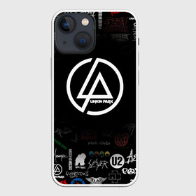 Чехол для iPhone 13 mini с принтом LINKIN PARK | ROCK LOGO (Z) в Екатеринбурге,  |  | chester bennington | linkin park | mike shinoda | альтернативный метал | альтернативный рок | линкин парк | майк шинода | ню метал | поп музыка | поп рок | рэп метал | рэп рок | электроник рок