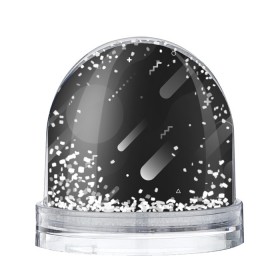 Снежный шар с принтом Падение комет в космосе в Екатеринбурге, Пластик | Изображение внутри шара печатается на глянцевой фотобумаге с двух сторон | 
