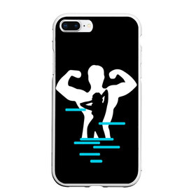Чехол для iPhone 7Plus/8 Plus матовый с принтом титан в Екатеринбурге, Силикон | Область печати: задняя сторона чехла, без боковых панелей | crossfit | sport | бодибилдинг | зал | мужчина | мускулы | мышцы | сила | спорт | фитнес