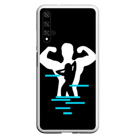 Чехол для Honor 20 с принтом титан в Екатеринбурге, Силикон | Область печати: задняя сторона чехла, без боковых панелей | crossfit | sport | бодибилдинг | зал | мужчина | мускулы | мышцы | сила | спорт | фитнес