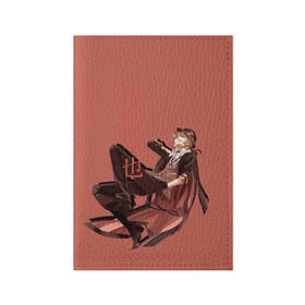 Обложка для паспорта матовая кожа с принтом Чуя Накахара в Екатеринбурге, натуральная матовая кожа | размер 19,3 х 13,7 см; прозрачные пластиковые крепления | аниме | бродячие псы | чуя накахара
