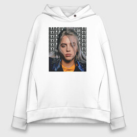 Женское худи Oversize хлопок с принтом Billie Eilish (со спиной) в Екатеринбурге, френч-терри — 70% хлопок, 30% полиэстер. Мягкий теплый начес внутри —100% хлопок | боковые карманы, эластичные манжеты и нижняя кромка, капюшон на магнитной кнопке | Тематика изображения на принте: ailish | billi | billie eilish | bury a friend | copycat | crown | dont smile at me | lovely | music | my boy | party favor | pop | били | билли айлиш | музыка | певица | поп | эйлиш