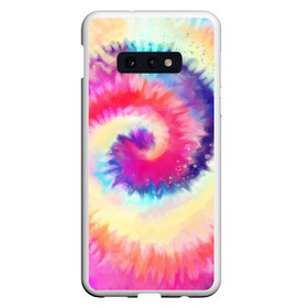 Чехол для Samsung S10E с принтом Tie Dye vortex в Екатеринбурге, Силикон | Область печати: задняя сторона чехла, без боковых панелей | Тематика изображения на принте: art | hype | maelstrom | swirl | tie dye | trend | vortex | акварель | акрил | арт | буйство | вихрь | дизайн | завихрение | краски | красок | тай дай | торнадо | тренд | трендовая | хайповая