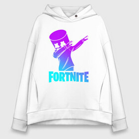 Женское худи Oversize хлопок с принтом FORTNITE X MARSHMELLO в Екатеринбурге, френч-терри — 70% хлопок, 30% полиэстер. Мягкий теплый начес внутри —100% хлопок | боковые карманы, эластичные манжеты и нижняя кромка, капюшон на магнитной кнопке | fortnite | fortnite 2 | fortnite x | marshmello | ninja | ninja hyper streamer | ninja streamer | streamer | tyler blevins | маршмелло | ниндзя | фортнайт | фортнайт 2 | фортнайт глава 2