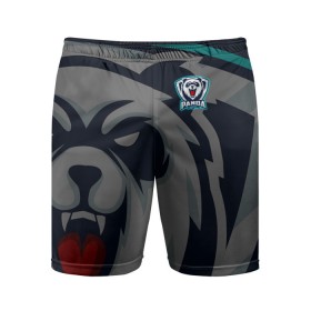 Мужские шорты спортивные с принтом Форма Panda в Екатеринбурге,  |  | design | logo | mascot | баскетбол | герои | дикий | животное | звери | зверь | киберспорт | медведь | охота | панда | сверепый | спортивная | стиль | талисман | фитнес | форма | футбол | хищник | яркие