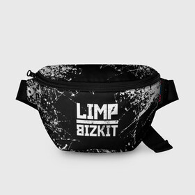 Поясная сумка 3D с принтом Limp Bizkit в Екатеринбурге, 100% полиэстер | плотная ткань, ремень с регулируемой длиной, внутри несколько карманов для мелочей, основное отделение и карман с обратной стороны сумки застегиваются на молнию | bizkit | limp | limp bizkit | music | rock | бизкиты | лимп бизкит | лимпы | липкие письки | музыка | рок