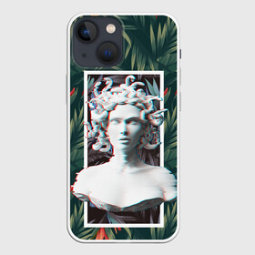 Чехол для iPhone 13 mini с принтом Медуза Горгона в Екатеринбурге,  |  | 8 марта | горгона | женщины | медуза | медуза горгона | растения | фем | цветы
