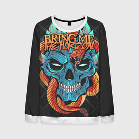 Мужской свитшот 3D с принтом Bring Me the Horizon в Екатеринбурге, 100% полиэстер с мягким внутренним слоем | круглый вырез горловины, мягкая резинка на манжетах и поясе, свободная посадка по фигуре | bmth | metal | music | official | rca records label | rock | sempiternal | video | британская | группа | дэткор | поп | рок