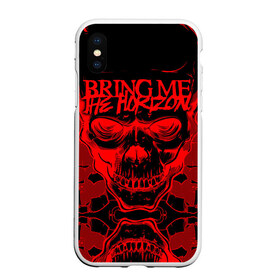 Чехол для iPhone XS Max матовый с принтом Bring Me the Horizon в Екатеринбурге, Силикон | Область печати: задняя сторона чехла, без боковых панелей | bmth | metal | music | official | rca records label | rock | sempiternal | video | британская | группа | дэткор | поп | рок