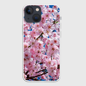 Чехол для iPhone 13 mini с принтом Цветущая Сакура в Екатеринбурге,  |  | 8 марта | весна | вишня | женский день | лепестки | март | поздравления | праздник 8 марта | ромашки | сакура | цветок | цветочки | цветы | япония