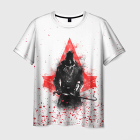 Мужская футболка 3D с принтом ASSASSIN`S CREED в Екатеринбурге, 100% полиэфир | прямой крой, круглый вырез горловины, длина до линии бедер | slayer | асасин | ассасин крид | ассассин | тамплиеры