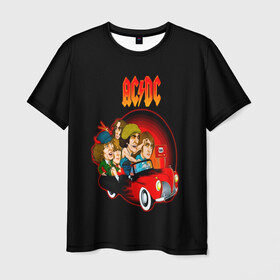 Мужская футболка 3D с принтом AC/DC в Екатеринбурге, 100% полиэфир | прямой крой, круглый вырез горловины, длина до линии бедер | 666 | ac dc | acdc | car | fire | hell | rock | speed | ас дс | группа | знак | машина | музыка | огонь | парню | прикольная | рок | рок группа | рок н ролл | человек