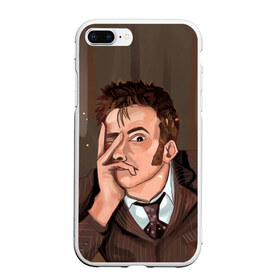 Чехол для iPhone 7Plus/8 Plus матовый с принтом 10TH DOCTOR WHO в Екатеринбурге, Силикон | Область печати: задняя сторона чехла, без боковых панелей | Тематика изображения на принте: david tennant | doctor who | jodie whittaker | matt smith | space | tardis | time | время | девид теннант | джоди уиттакер | доктор | доктор кто | космос | мэтт смит | тардис