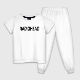 Детская пижама хлопок с принтом Radiohead в Екатеринбурге, 100% хлопок |  брюки и футболка прямого кроя, без карманов, на брюках мягкая резинка на поясе и по низу штанин
 | radiohead | thomas edward yorke | альтернативный рок | арт рок | джонни гринвуд | инди рок | колин гринвуд | том йорк | фил селуэй | эд о’брайен | экспериментальный рок | электронная музыка