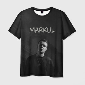 Мужская футболка 3D с принтом MARKUL в Екатеринбурге, 100% полиэфир | прямой крой, круглый вырез горловины, длина до линии бедер | depression | gang | great | green | markul | park | маркул