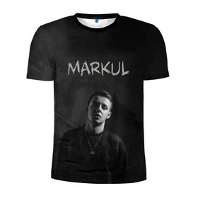 Мужская футболка 3D спортивная с принтом MARKUL в Екатеринбурге, 100% полиэстер с улучшенными характеристиками | приталенный силуэт, круглая горловина, широкие плечи, сужается к линии бедра | depression | gang | great | green | markul | park | маркул