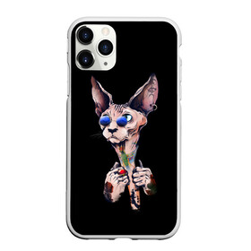 Чехол для iPhone 11 Pro Max матовый с принтом Сфинкс в Екатеринбурге, Силикон |  | animal | animals | beast | cat | tattoo | египет | египетский | животное | животные | зверь | кот | котенок | котята | кошка | лысый | модный | очки | сфинкс | тату | татуировка | татуировки