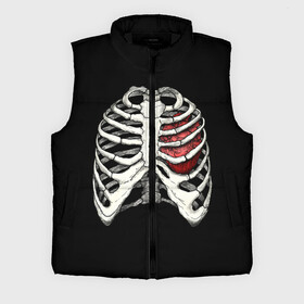 Мужской жилет утепленный 3D с принтом My Heart в Екатеринбурге,  |  | bone | bones | chest | heart | hearts | love | organ | organs | ribs | skeleton | x ray | грудная клетка | кости | кость | орган | органы | ребра | рентген | сердца | сердце | скелет