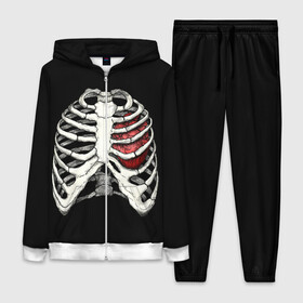 Женский костюм 3D с принтом My Heart в Екатеринбурге,  |  | bone | bones | chest | heart | hearts | love | organ | organs | ribs | skeleton | x ray | грудная клетка | кости | кость | орган | органы | ребра | рентген | сердца | сердце | скелет
