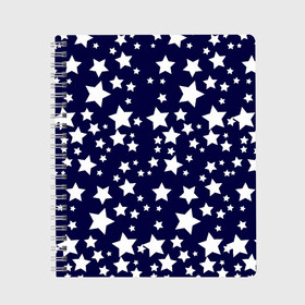 Тетрадь с принтом ЗВЕЗДОЧКИ в Екатеринбурге, 100% бумага | 48 листов, плотность листов — 60 г/м2, плотность картонной обложки — 250 г/м2. Листы скреплены сбоку удобной пружинной спиралью. Уголки страниц и обложки скругленные. Цвет линий — светло-серый
 | doodling | night | pattern | space | stars | textures | tiles | дудлинг | коллаж
звезды | космос | небо | ночь | паттерны | синева | тайлы | текстуры | фон