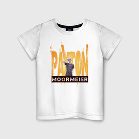 Детская футболка хлопок с принтом Payton Moormeier в Екатеринбурге, 100% хлопок | круглый вырез горловины, полуприлегающий силуэт, длина до линии бедер | payton | payton moormeier | мормайер | мормиер | пейтон моормиер | пейтон мурмиер | пэйтон