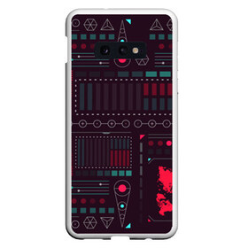 Чехол для Samsung S10E с принтом Cyber в Екатеринбурге, Силикон | Область печати: задняя сторона чехла, без боковых панелей | art | background | cyber | microchip | system | texture | арт | кибер | микросхема | система | текстура | фон