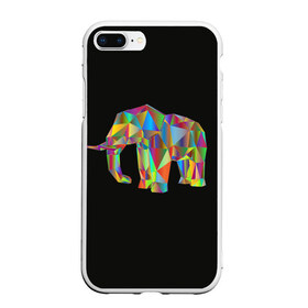Чехол для iPhone 7Plus/8 Plus матовый с принтом Слон в Екатеринбурге, Силикон | Область печати: задняя сторона чехла, без боковых панелей | elephant | индия | мозаика | слоник | хобот