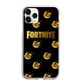 Чехол для iPhone 11 Pro Max матовый с принтом Fortnite gold в Екатеринбурге, Силикон |  | cybersport | esport | fortnite | game | logo | игра | киберспорт | фортнайт