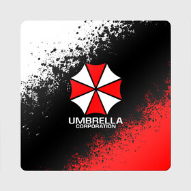 Магнит виниловый Квадрат с принтом RESIDENT EVIL UMBRELLA | РЕЗИДЕНТ ЕВИЛ (Z) в Екатеринбурге, полимерный материал с магнитным слоем | размер 9*9 см, закругленные углы | ada wong | biohazard | leon | nemesis | project resistance | raccoon city | re | re3 | resident evil | resident evil 3 | rpd | stars | umbrella | ада вонг | амбрелла | немезис | ужасы