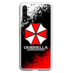 Чехол для Honor 20 с принтом RESIDENT EVIL UMBRELLA в Екатеринбурге, Силикон | Область печати: задняя сторона чехла, без боковых панелей | ada wong | biohazard | leon | nemesis | project resistance | raccoon city | re | re3 | resident evil | resident evil 3 | rpd | stars | umbrella | ада вонг | амбрелла | немезис | ужасы