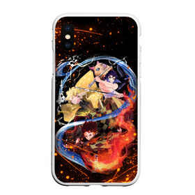 Чехол для iPhone XS Max матовый с принтом KIMETSU NO YAIBA в Екатеринбурге, Силикон | Область печати: задняя сторона чехла, без боковых панелей | demon slayer | kimetsu no yaiba | nezuko | shinobu | slayer | tanjiro | zenitsu | гию томиока | зенитцу | иноске хашибира | клинок рассекающий демонов | незуко | танджиро | шинобу кочо