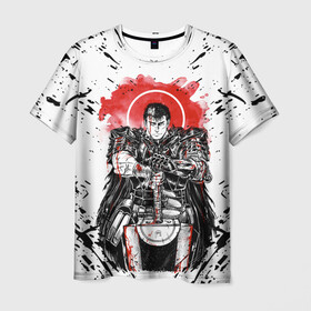 Мужская футболка 3D с принтом BERSERK в Екатеринбурге, 100% полиэфир | прямой крой, круглый вырез горловины, длина до линии бедер | anime | anime berserk | berserk | knight | manga | аниме | аниме берсерк | берсерк | манга | рыцарь