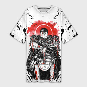 Платье-футболка 3D с принтом guts berserk blood в Екатеринбурге,  |  | anime | anime berserk | berserk | knight | manga | аниме | аниме берсерк | берсерк | манга | рыцарь