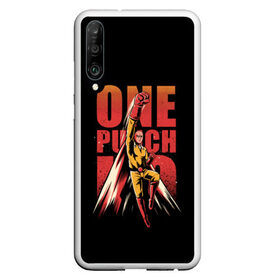 Чехол для Honor P30 с принтом ONE-PUNCH MAN в Екатеринбурге, Силикон | Область печати: задняя сторона чехла, без боковых панелей | one punch man | onepunchman | oppai | saitama | ван панч мен | ванпанчмен | макото миядзаки | сайтама | человек один удар