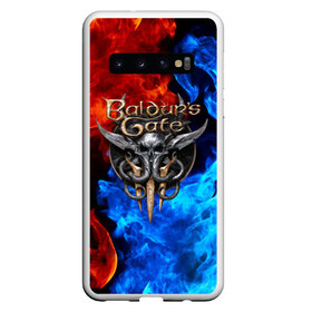 Чехол для Samsung Galaxy S10 с принтом BALDUR`S GATE в Екатеринбурге, Силикон | Область печати: задняя сторона чехла, без боковых панелей | Тематика изображения на принте: baldur s | baldur s gate | baldur s gate 3 | demons | knights | monsters | балдур | демоны | игры | монстры | рыцари